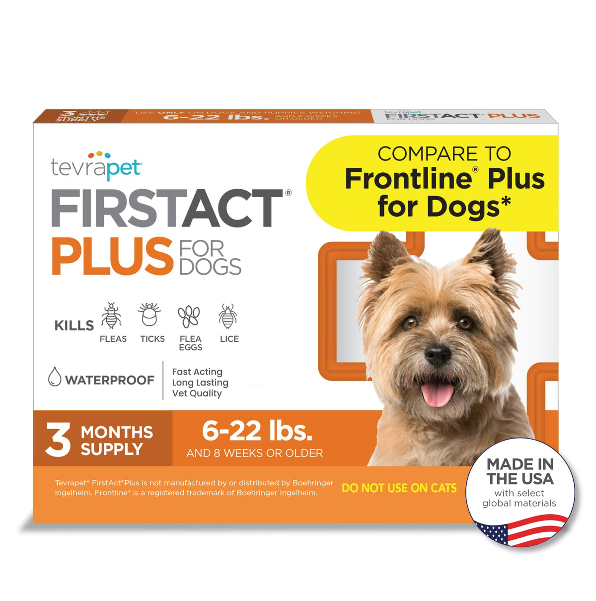 Flea Treatment for Dogs 6-22 lbs 3 Doses I47065