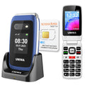 4G Flip Phone Unlocked with Dual Screen, SOS Button, Big Fonts, Camera, Bluetooth, FM Radio, 1450mAh Battery K3282