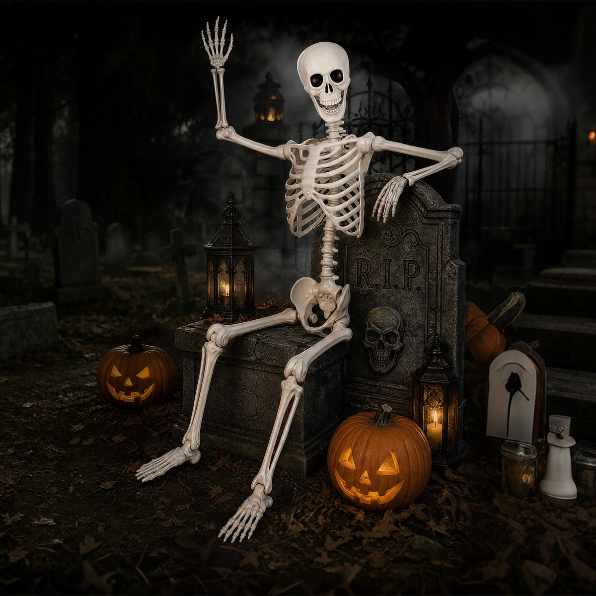 5.4 Ft Halloween Full Body Skeleton X11755