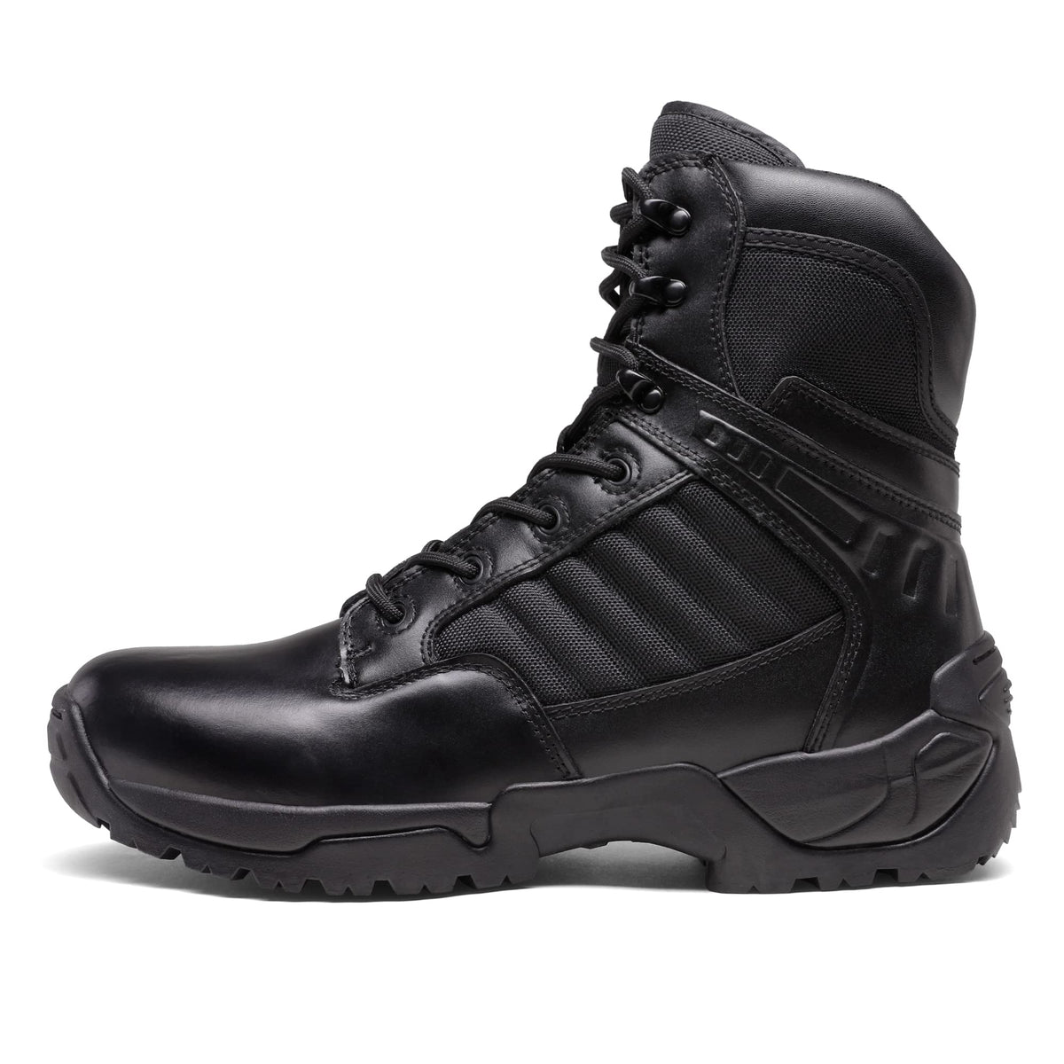Men's Side Zipper Tactical Work Boots W5011