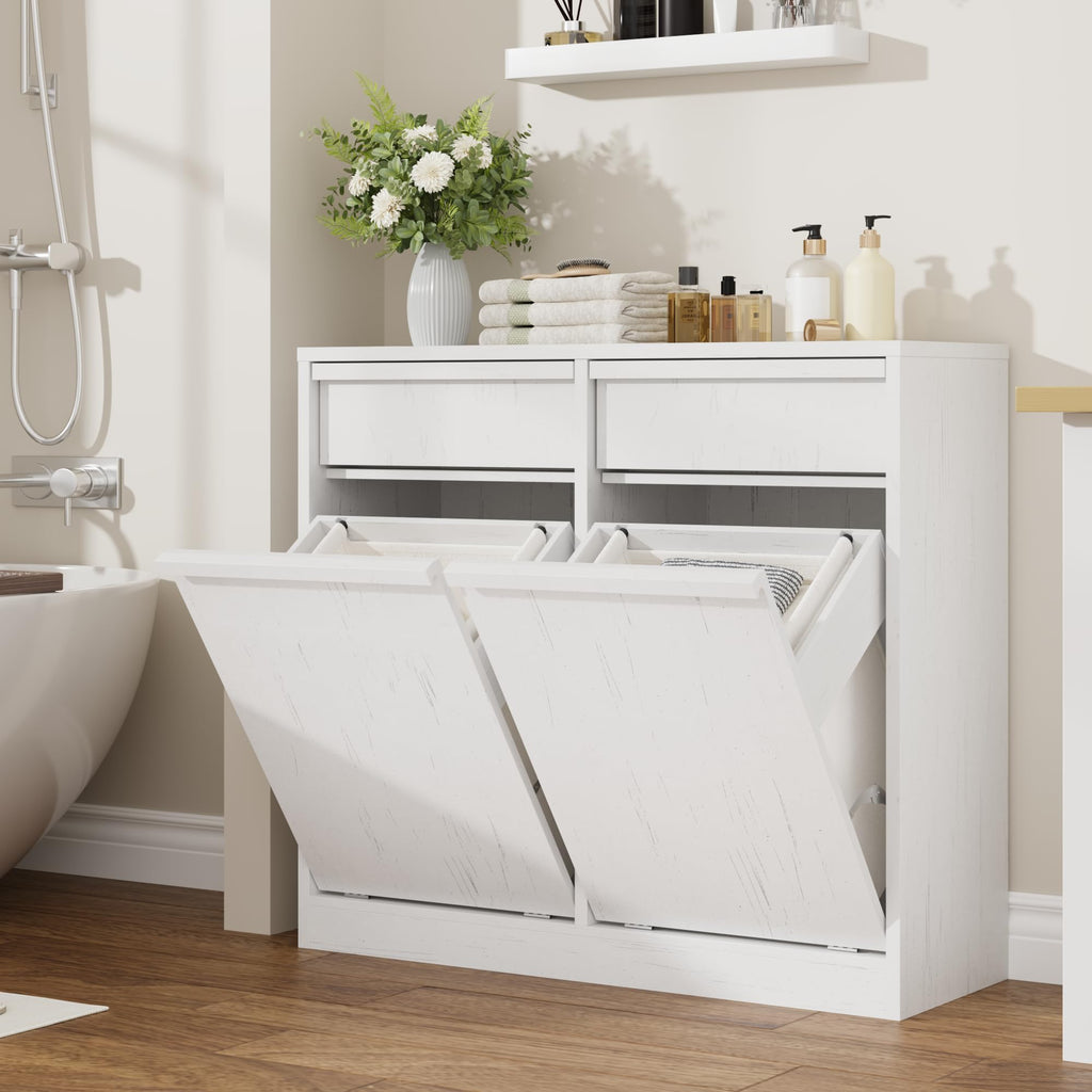Double Tilt Out Laundry Hamper Cabinet W779048