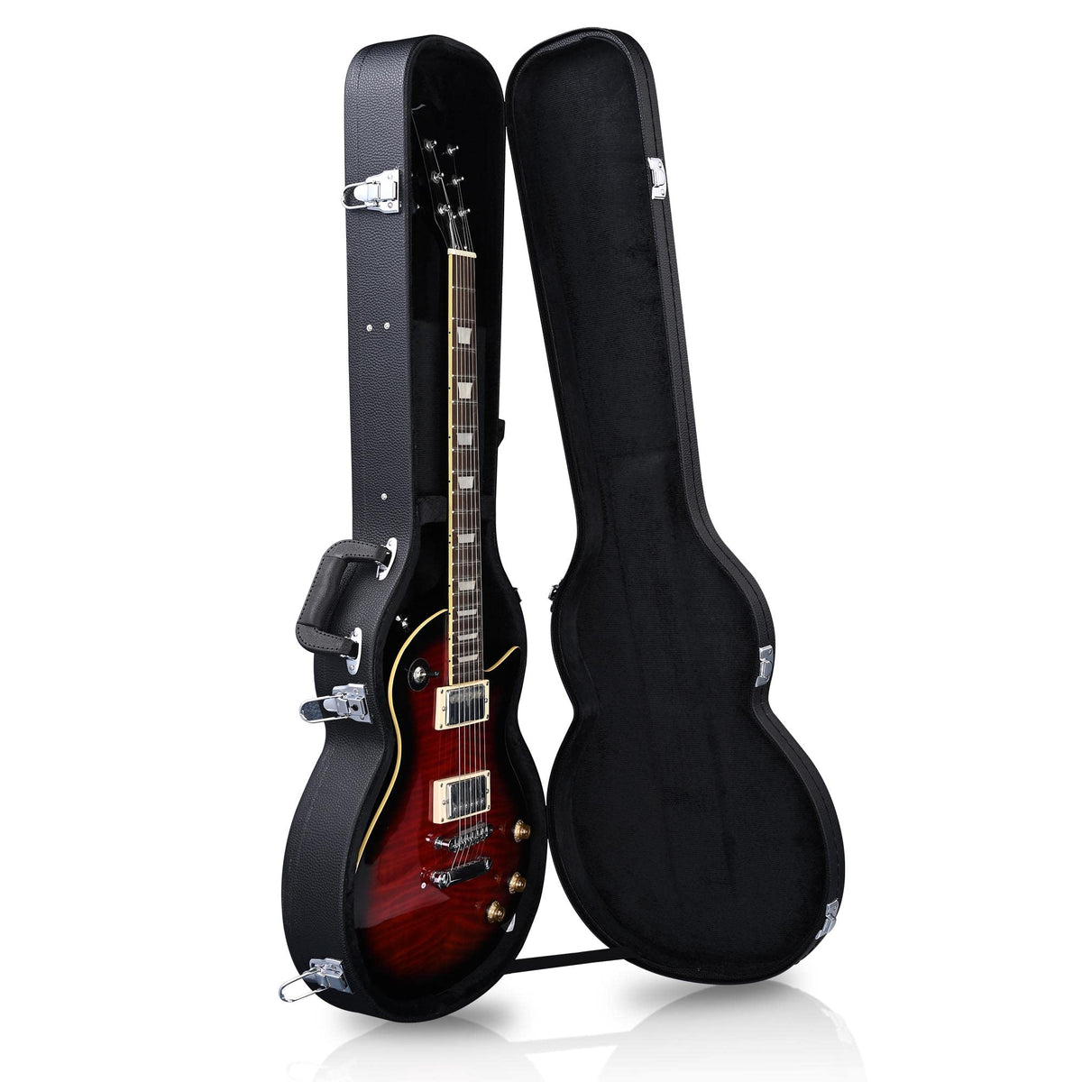 Electric Guitar Case Wooden Hard Shell Case With Lock X8857