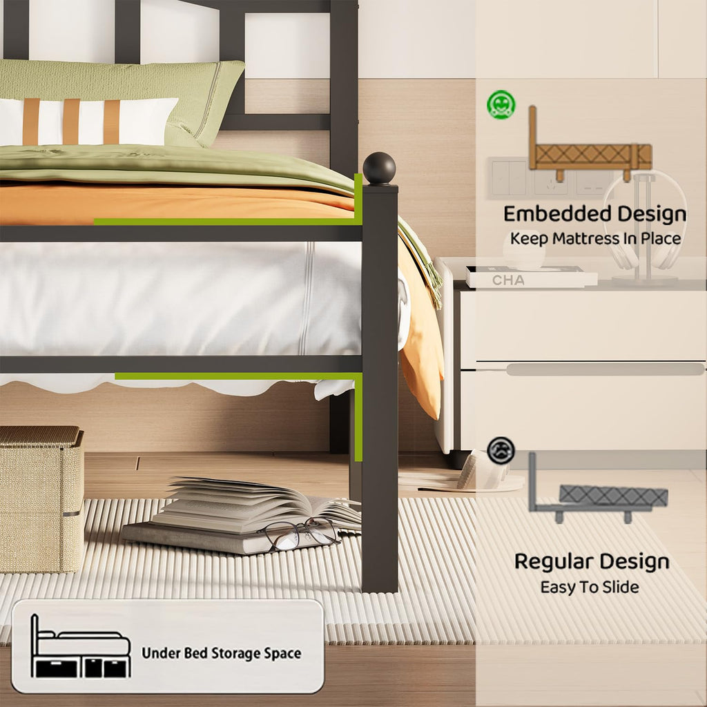Twin Bed Frames with Headboard F353