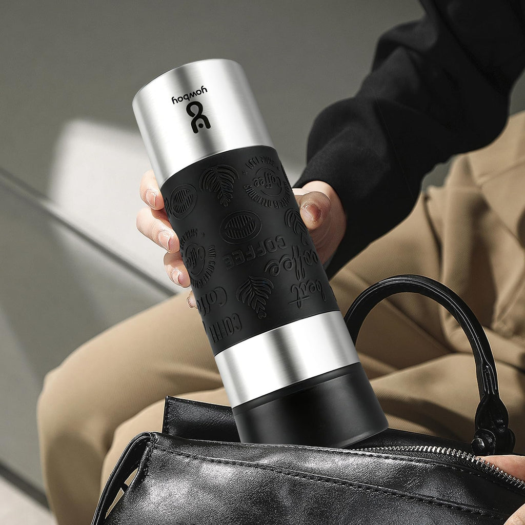 16 oz Stainless Steel Insulated Leak Proof Travel Coffee Mug M7657