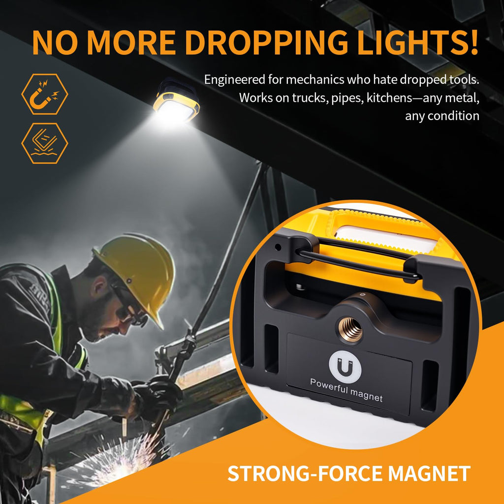 6000mAh Magnetic Rechargeable Work Light 4000 Lumen IP65 B733