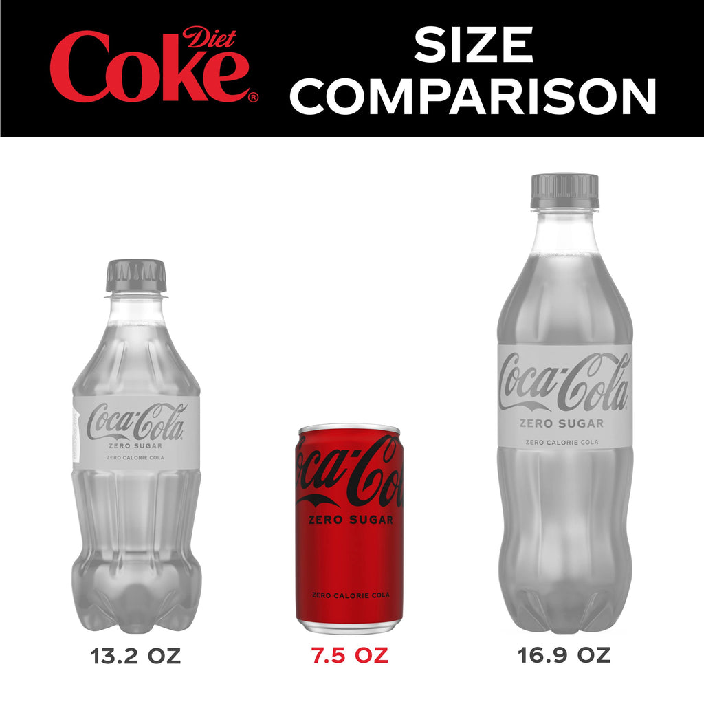 Coke Zero Sugar Mini-Can 7.5 fl oz 12 Pack O292279