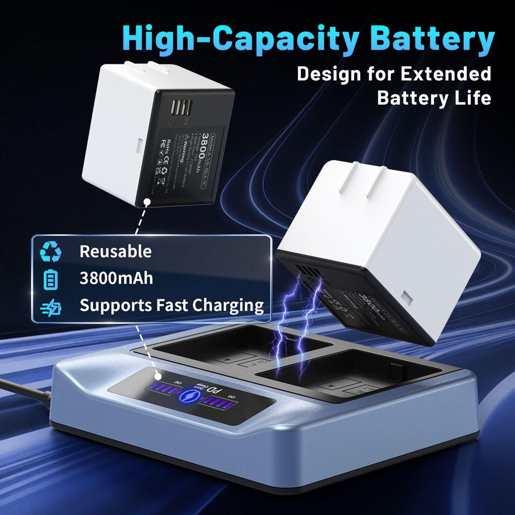 3800mAh Rechargeable Lithium Battery with Charger Station C916074
