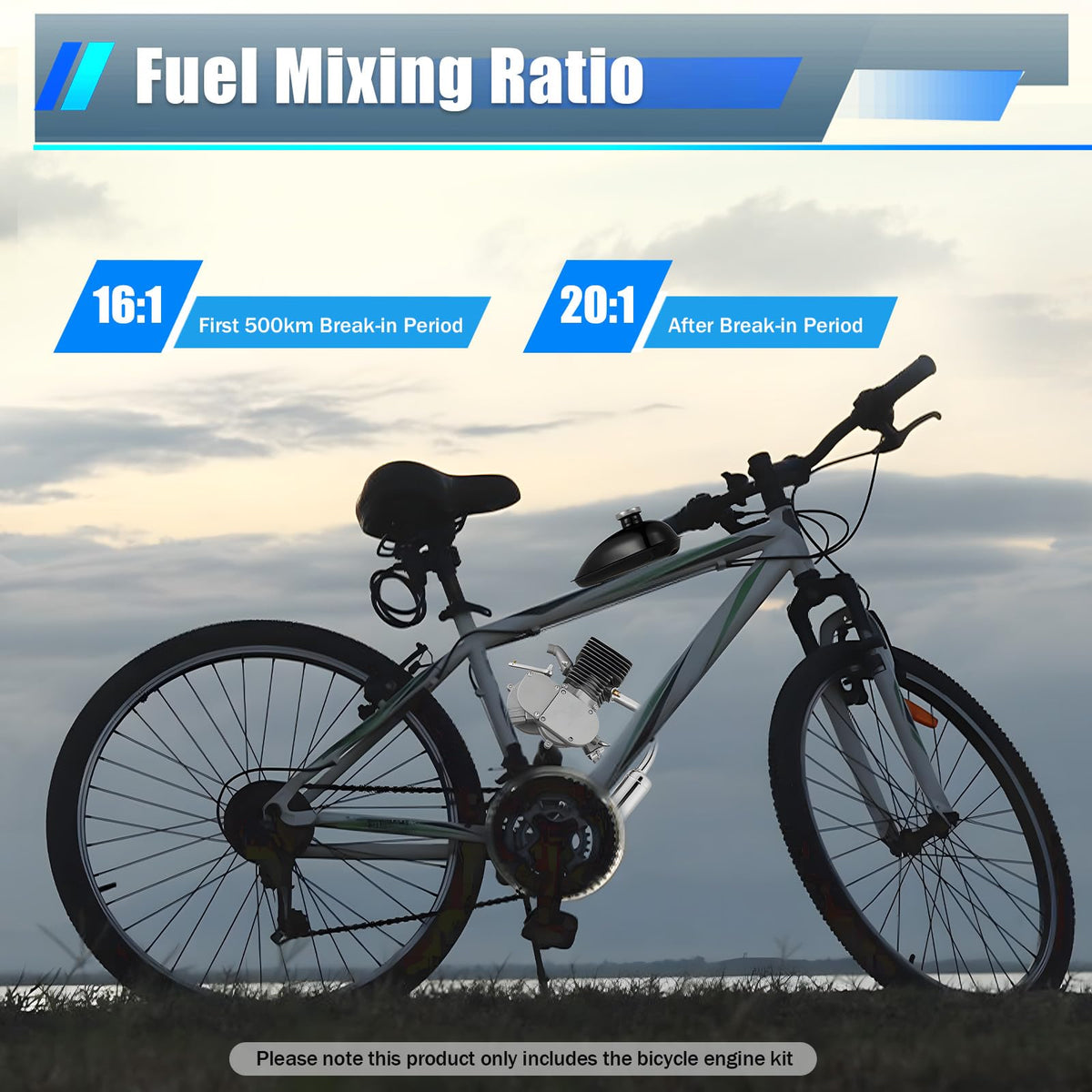 2 Stroke 100cc Bicycle Engine Kit with Air-Cooling Y843086