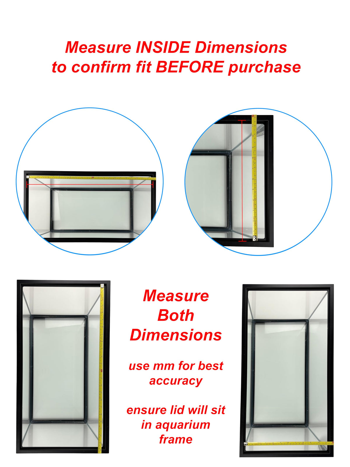 Glass Canopy Aquarium Lid S1330