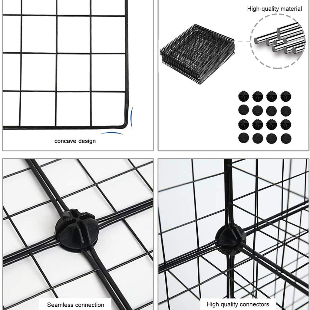 Black 12 Cube Wire Storage Organizer G460277