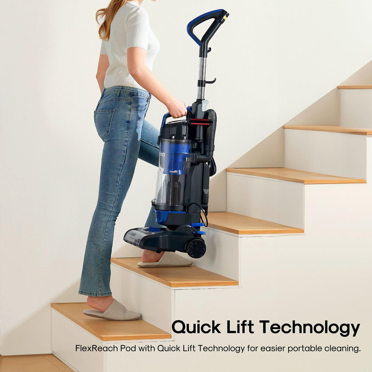 Lightweight Upright Vacuum Cleaner for Carpet and Hard Floor Z513602