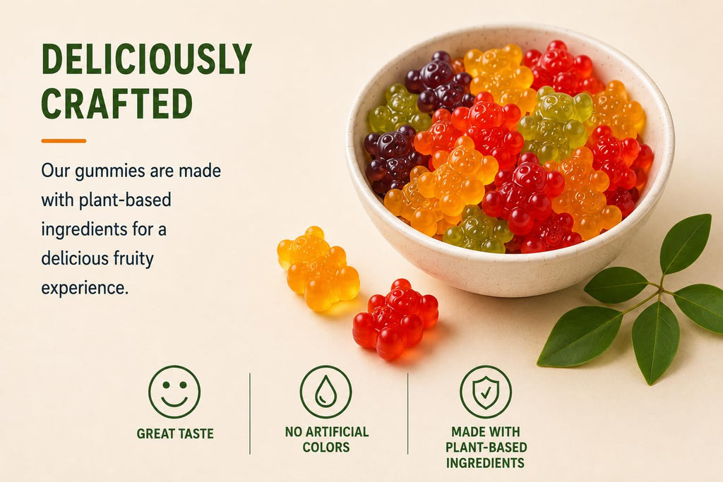 Sugar Free Vegan Hemp Gummies, 60 Count R3483