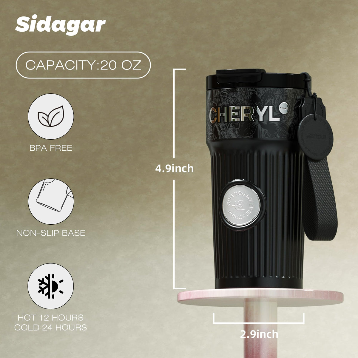 20 oz Stainless Steel Vacuum Insulated Tumbler Y339423