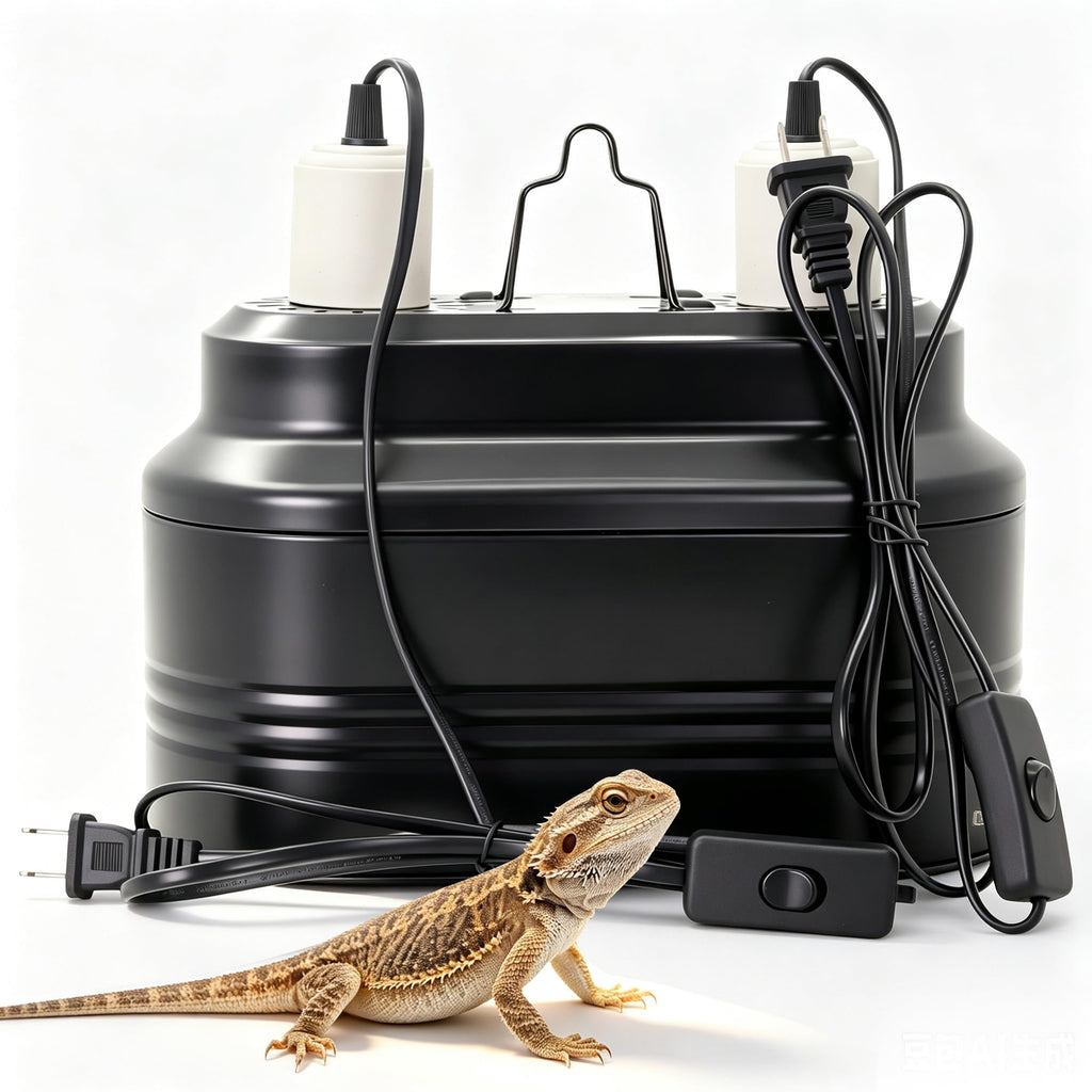 Reptile Light Fixture with Independent Switches V79133