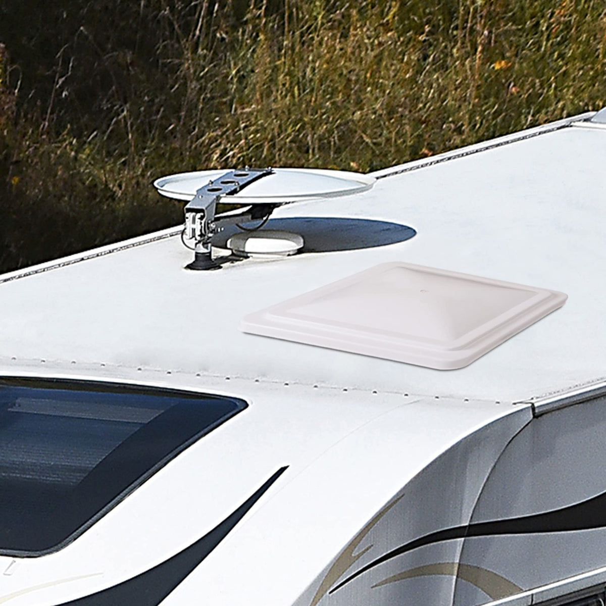 White 2 Pack Roof Vent Cover Z857
