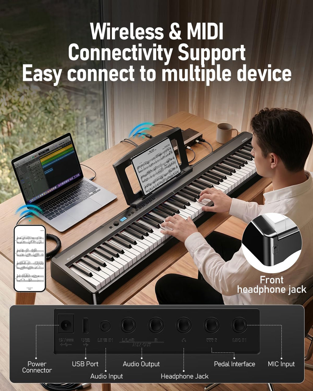 Folding 88-Key Weighted Digital Piano C355161