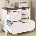 White 4 Drawer File Cabinet with Lock O869