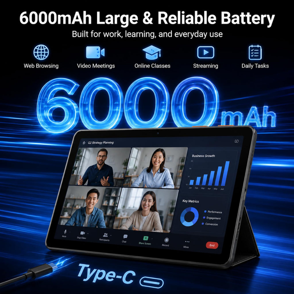 Android 15 Tablet 10.1 in 12GB RAM 64GB ROM V42144