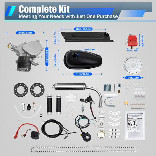 2 Stroke 100cc Bicycle Engine Kit with Air-Cooling Y843086