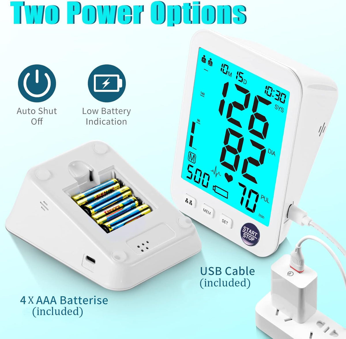 Blood Pressure Monitor 2 Cuff Sizes T382968
