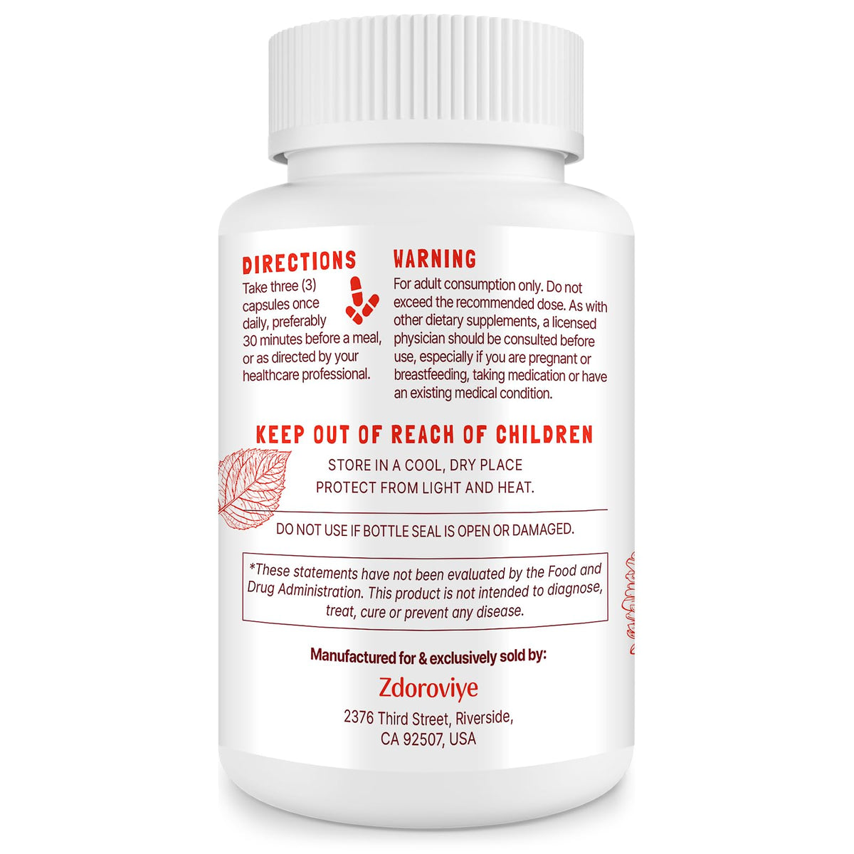 Nitric Oxide Supplement 90 Capsules F194510