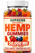 Sugar Free Vegan Hemp Gummies, 60 Count R3483