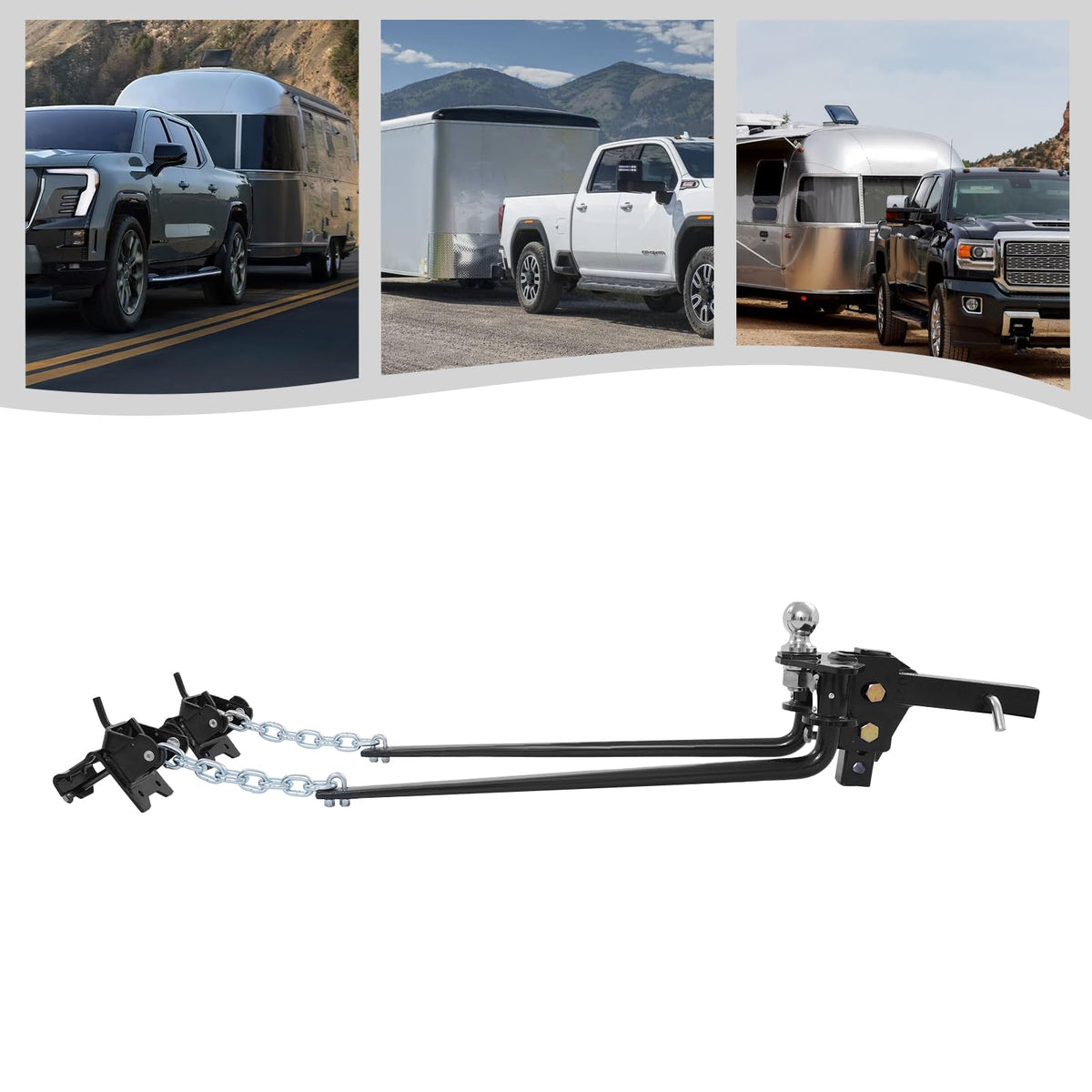 14000lbs Weight Distribution Hitch with Connection Bar D7361