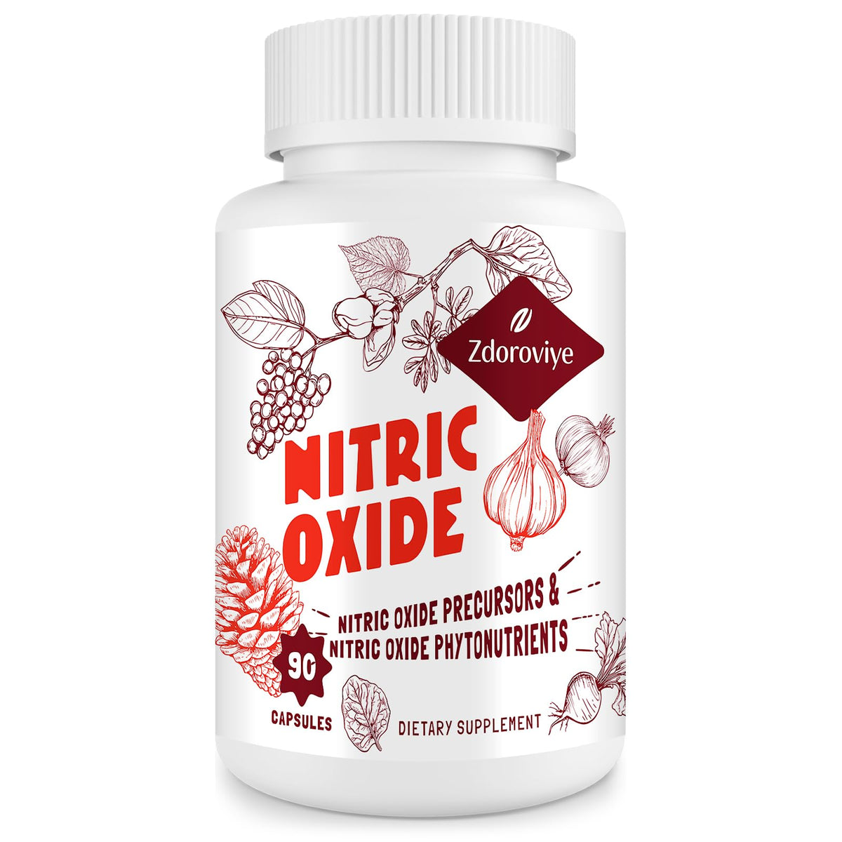 Nitric Oxide Supplement 90 Capsules F194510