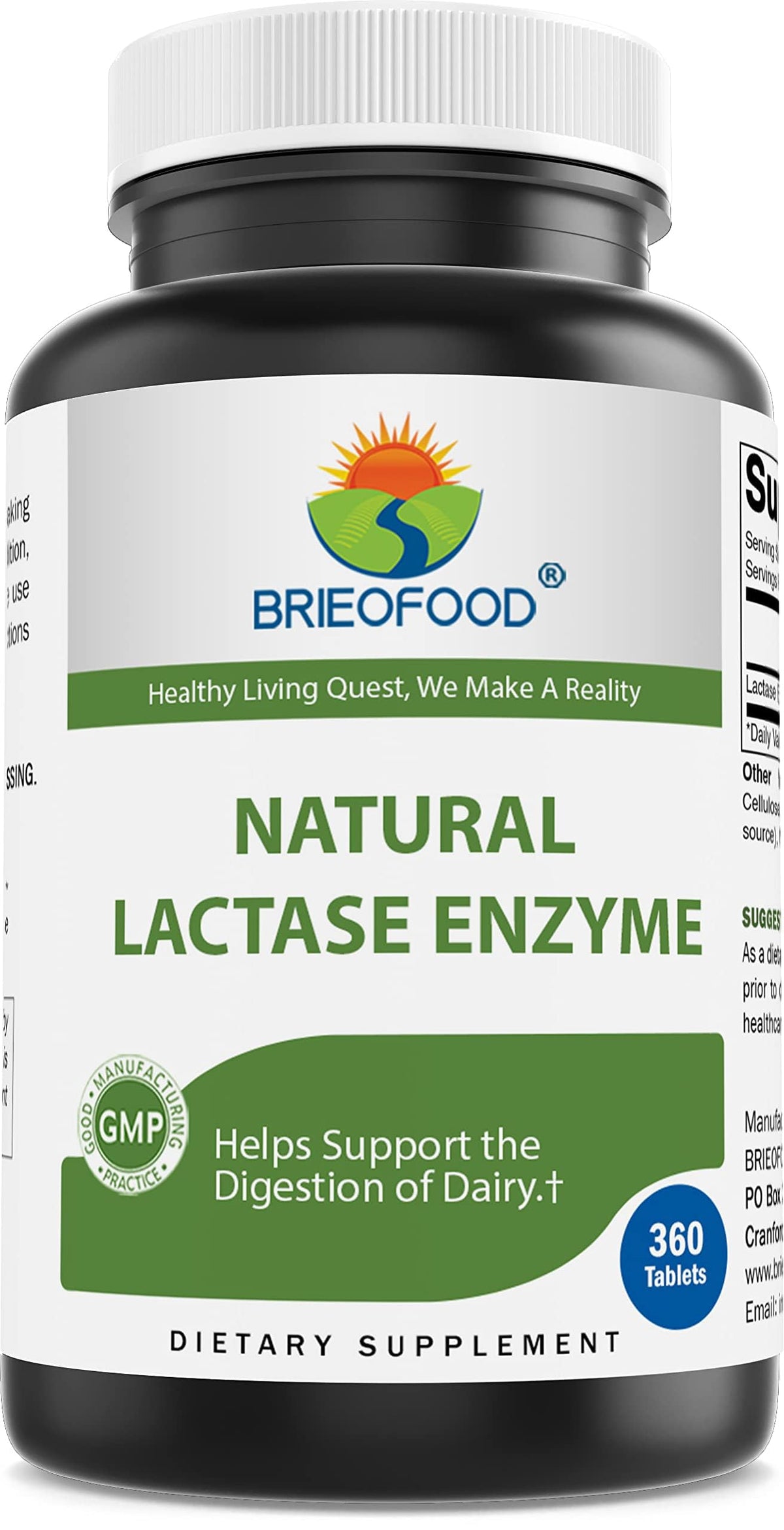 Lactase Enzyme 3000 FCC 360 Tablets F270118