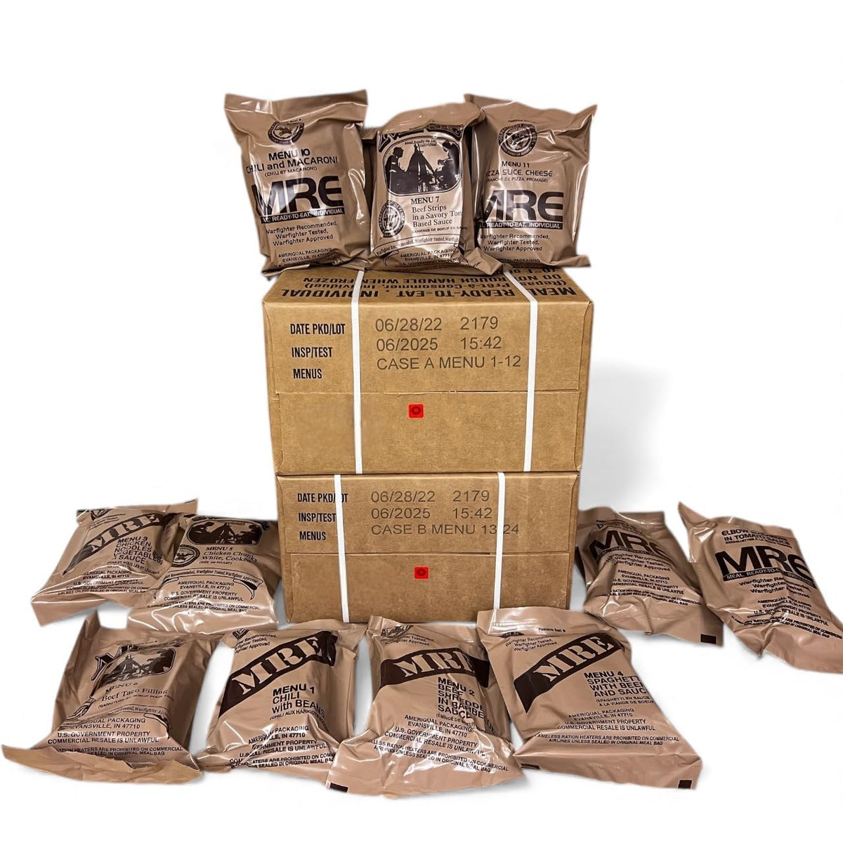 24 Ready to Eat Meals Long Shelf Life Food Supply Y2445