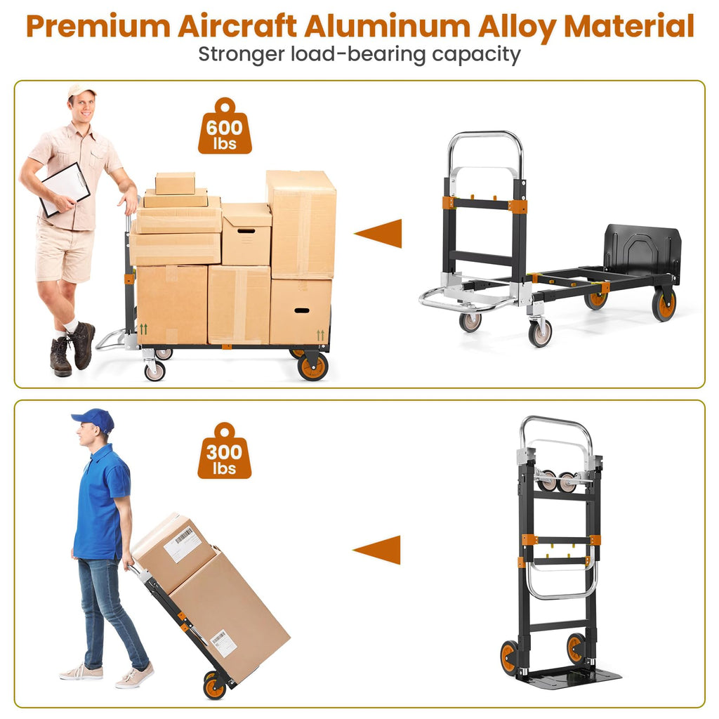 Folding Hand Truck Orange B252543