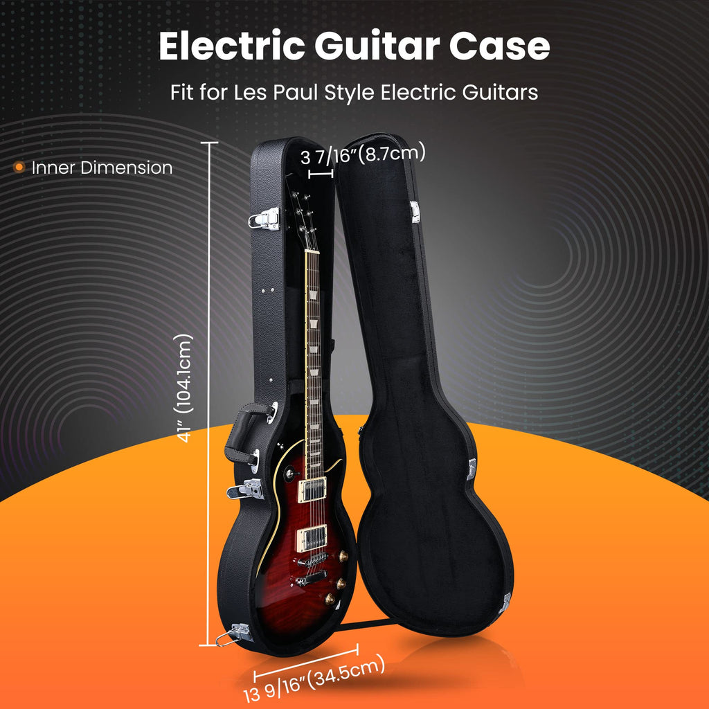 Electric Guitar Case Wooden Hard Shell Case With Lock X8857