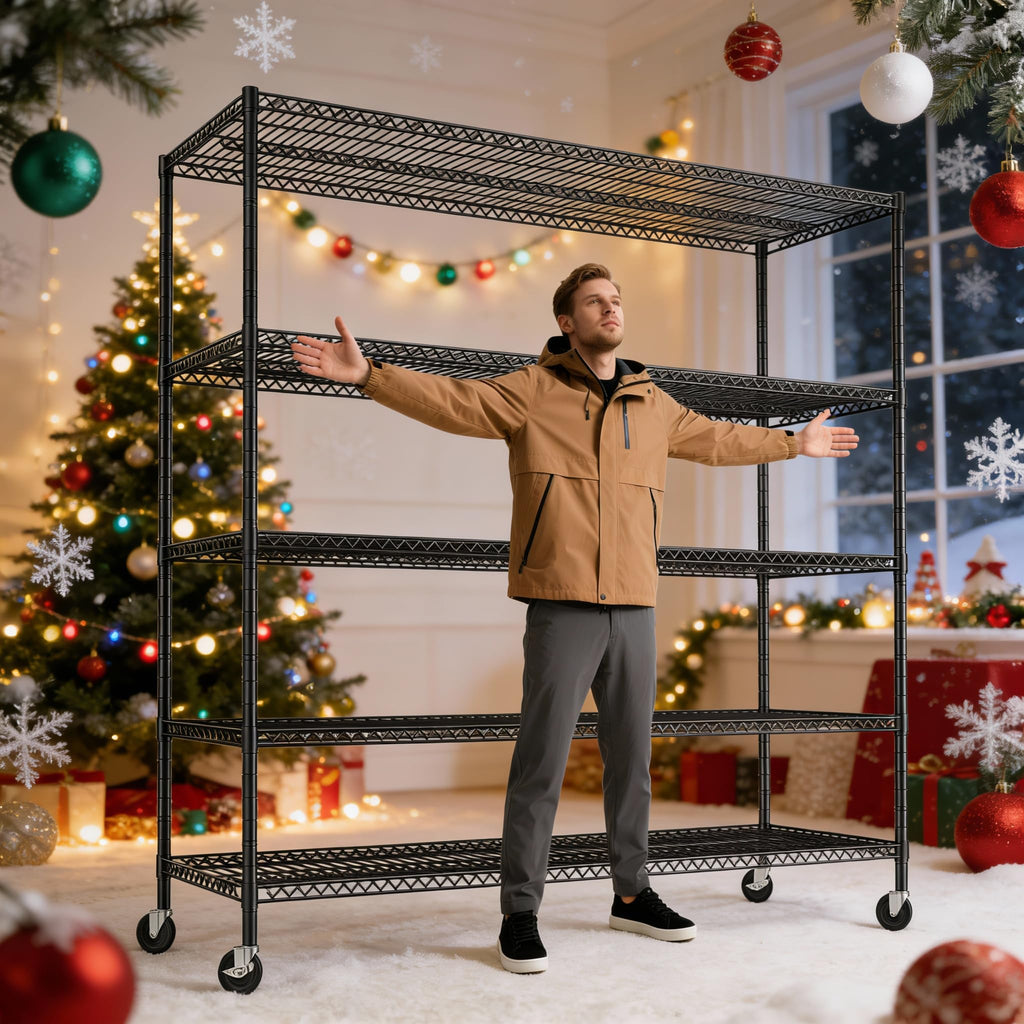 85.7" 5-Tier Adjustable Garage Shelving O605502