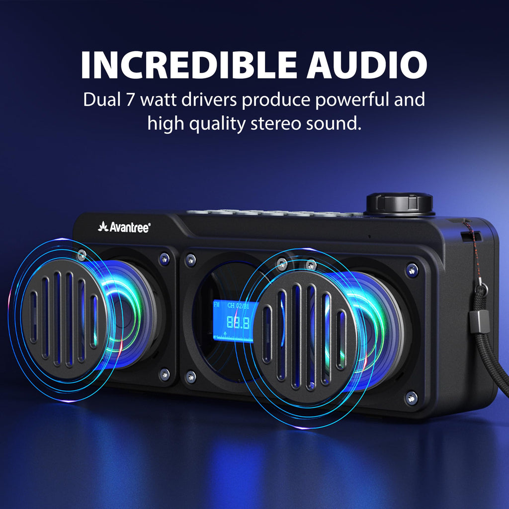 Portable FM Radio & Bluetooth Speaker B691