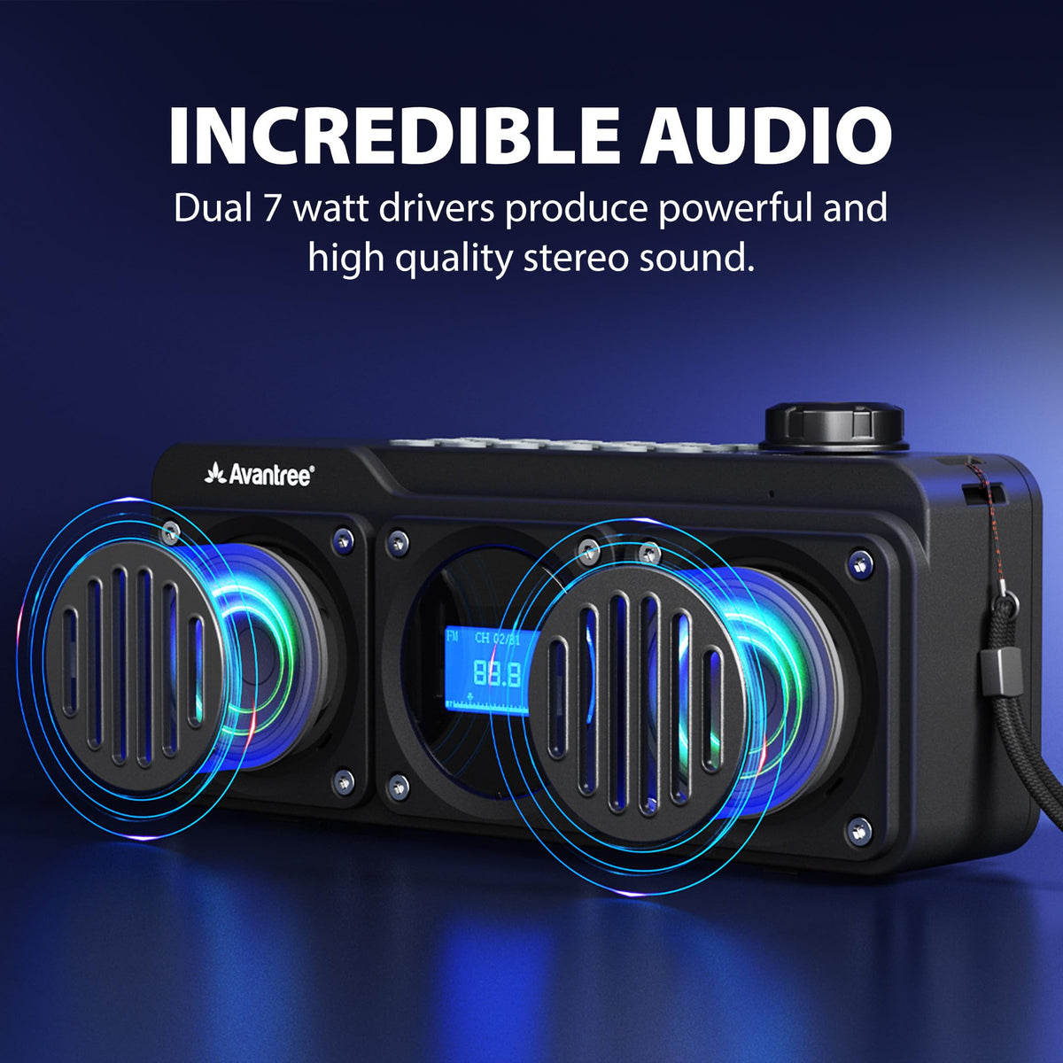 Portable FM Radio & Bluetooth Speaker B691