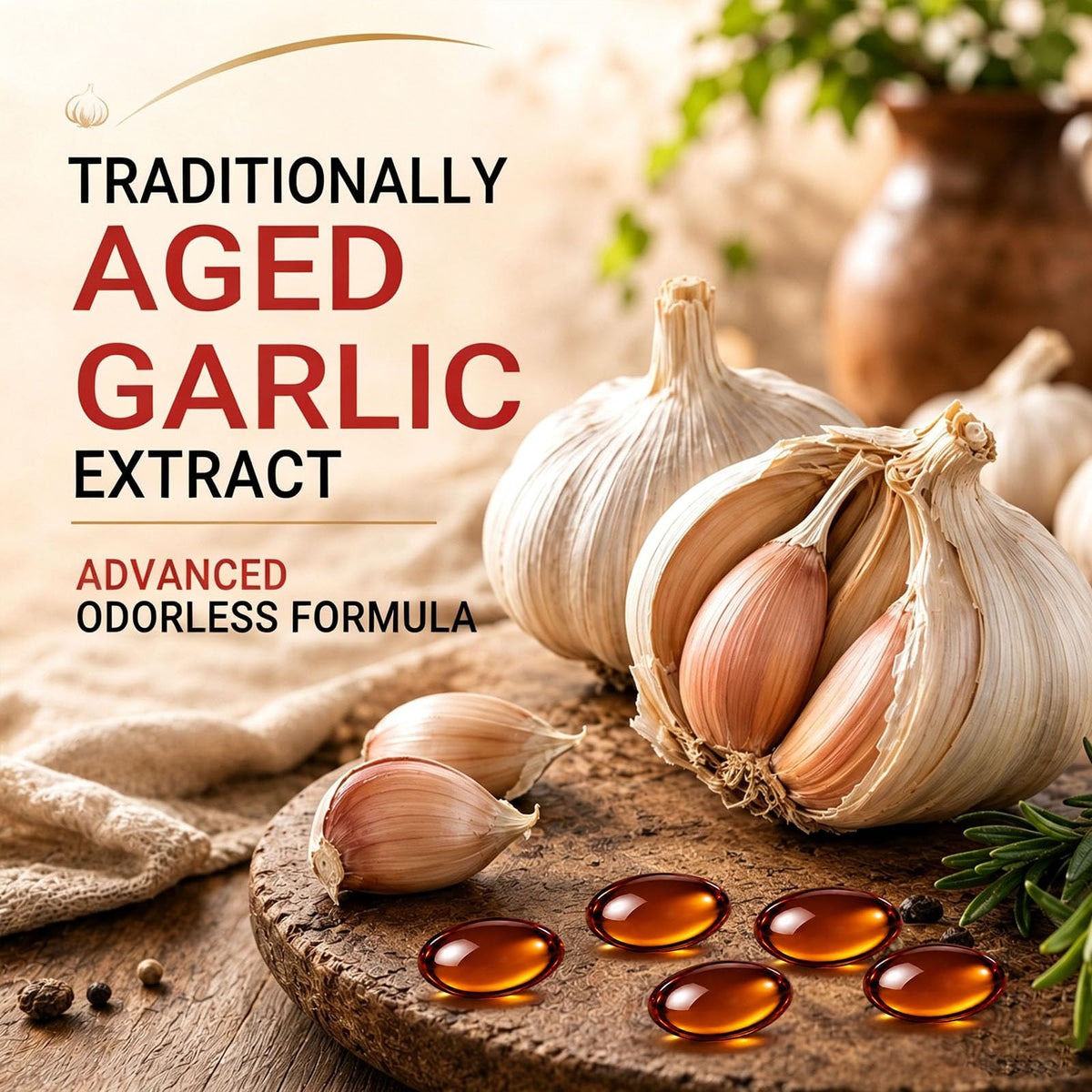 Odorless Garlic Extract Softgels 120Ct B494