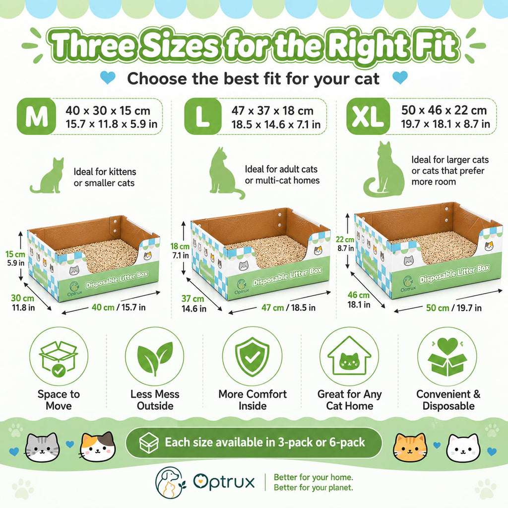 6-Pack Disposable Litter Box P866764