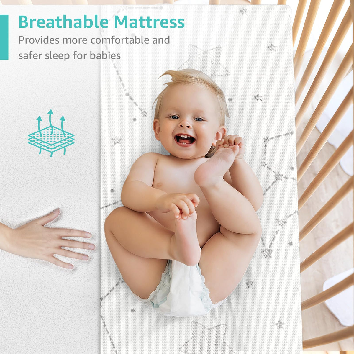 38x26 Waterproof Pack and Play Mattress Pad 2 Pack Z91957