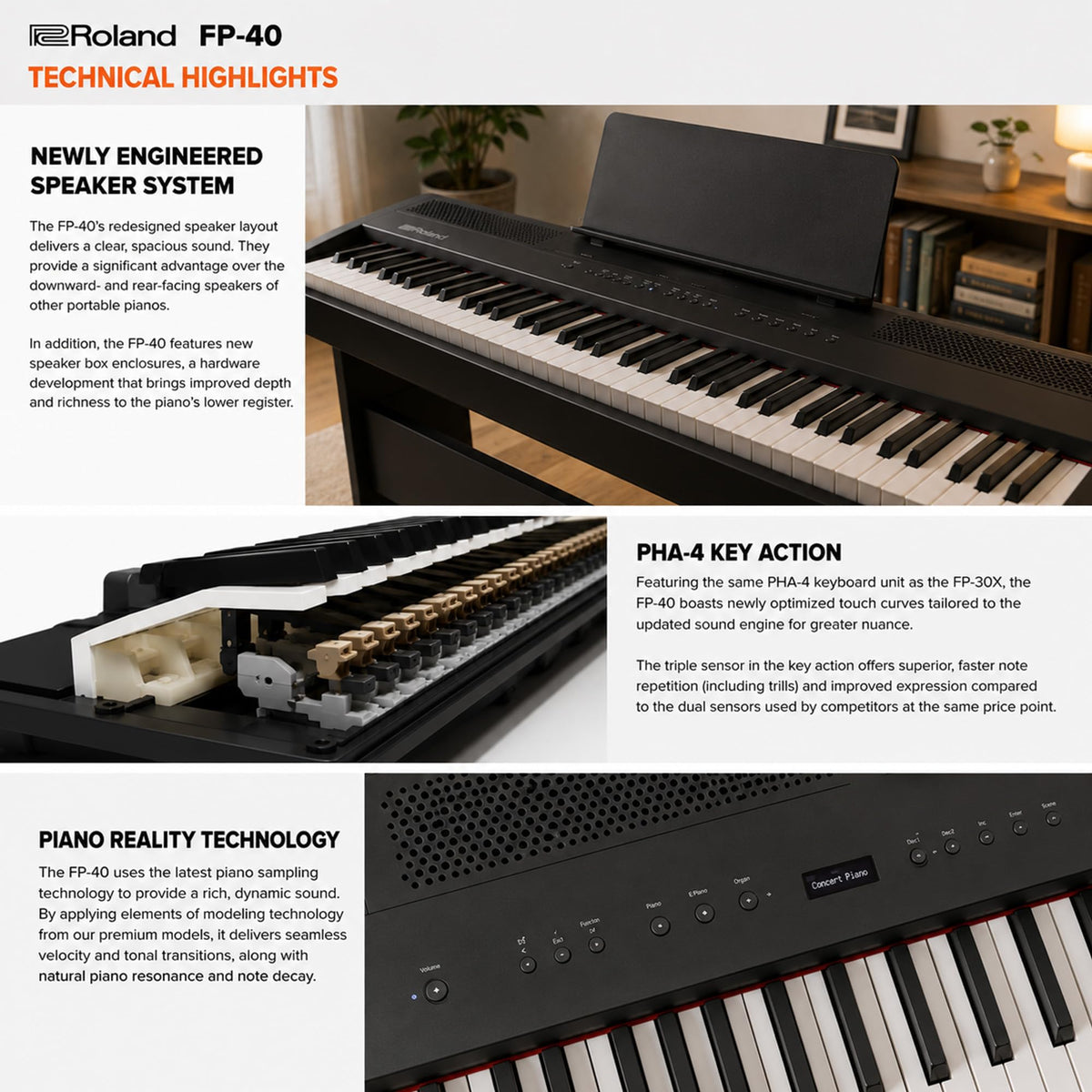 88-Key Digital Piano Black O707