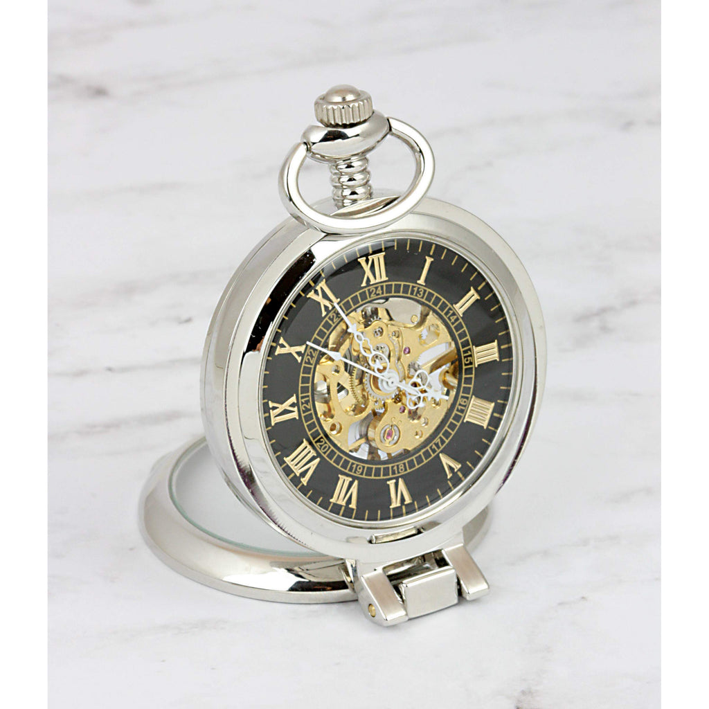 U.S. Coin Pocket Watch with Skeleton Movement T8350