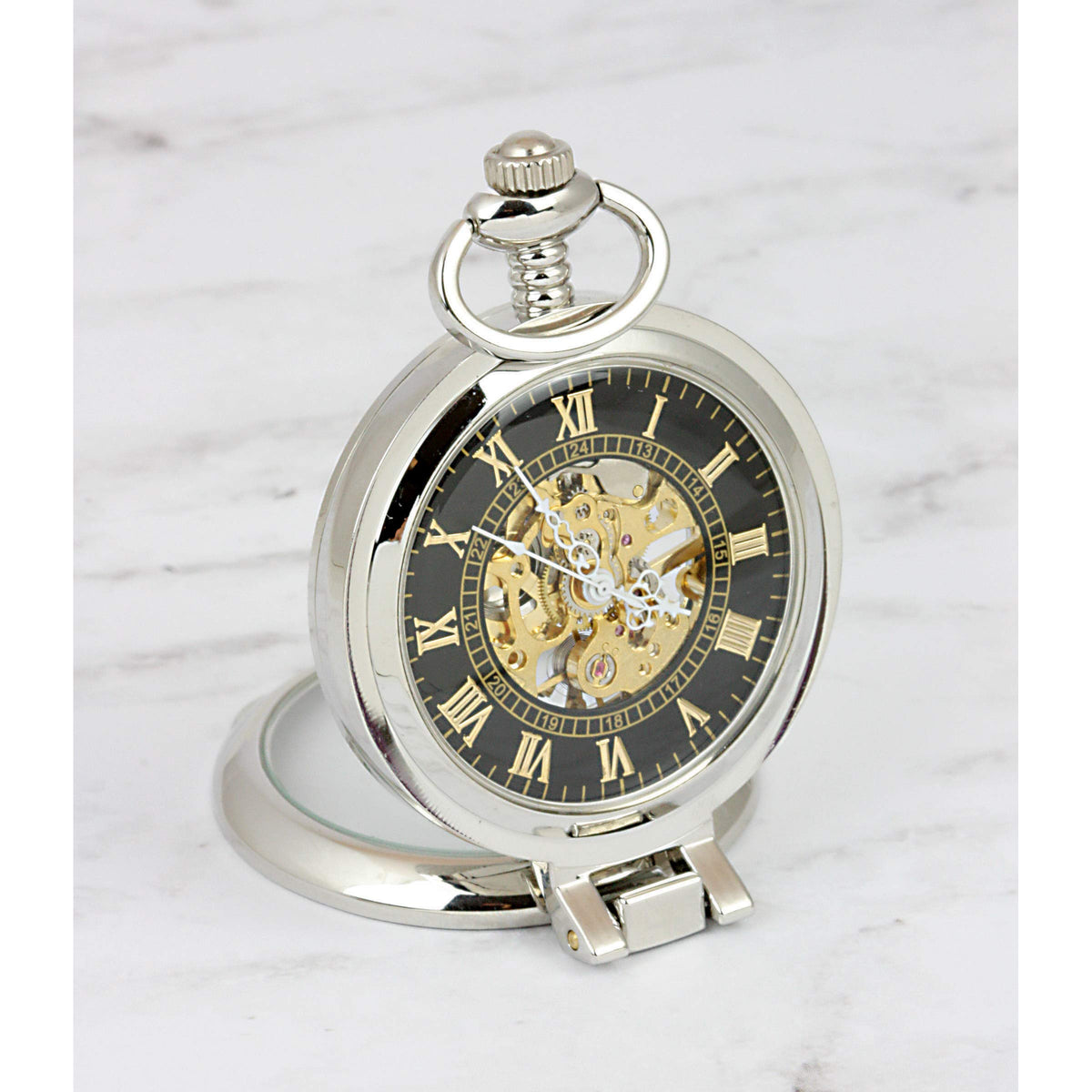 U.S. Coin Pocket Watch with Skeleton Movement T8350