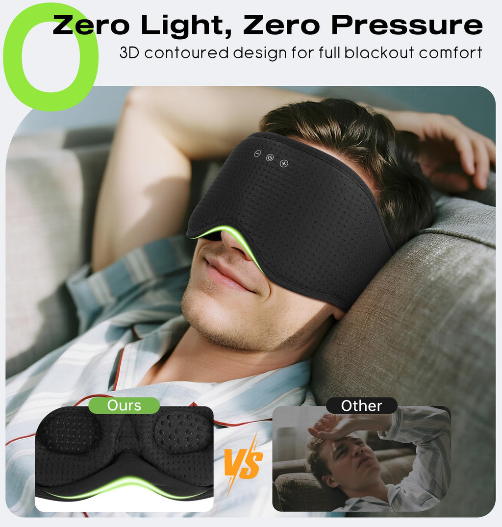 Bluetooth Sleep Headphones with 3D Eye Mask Z443911