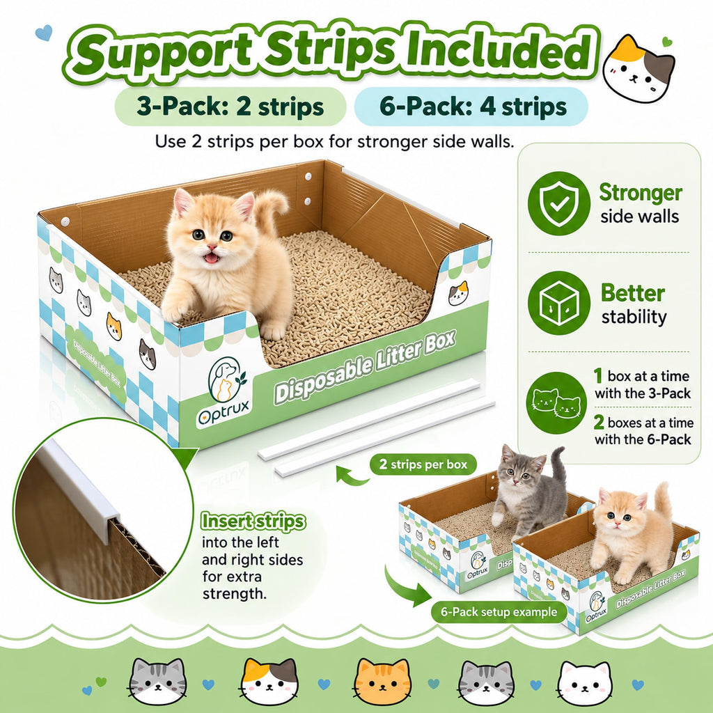6-Pack Disposable Litter Box P866764