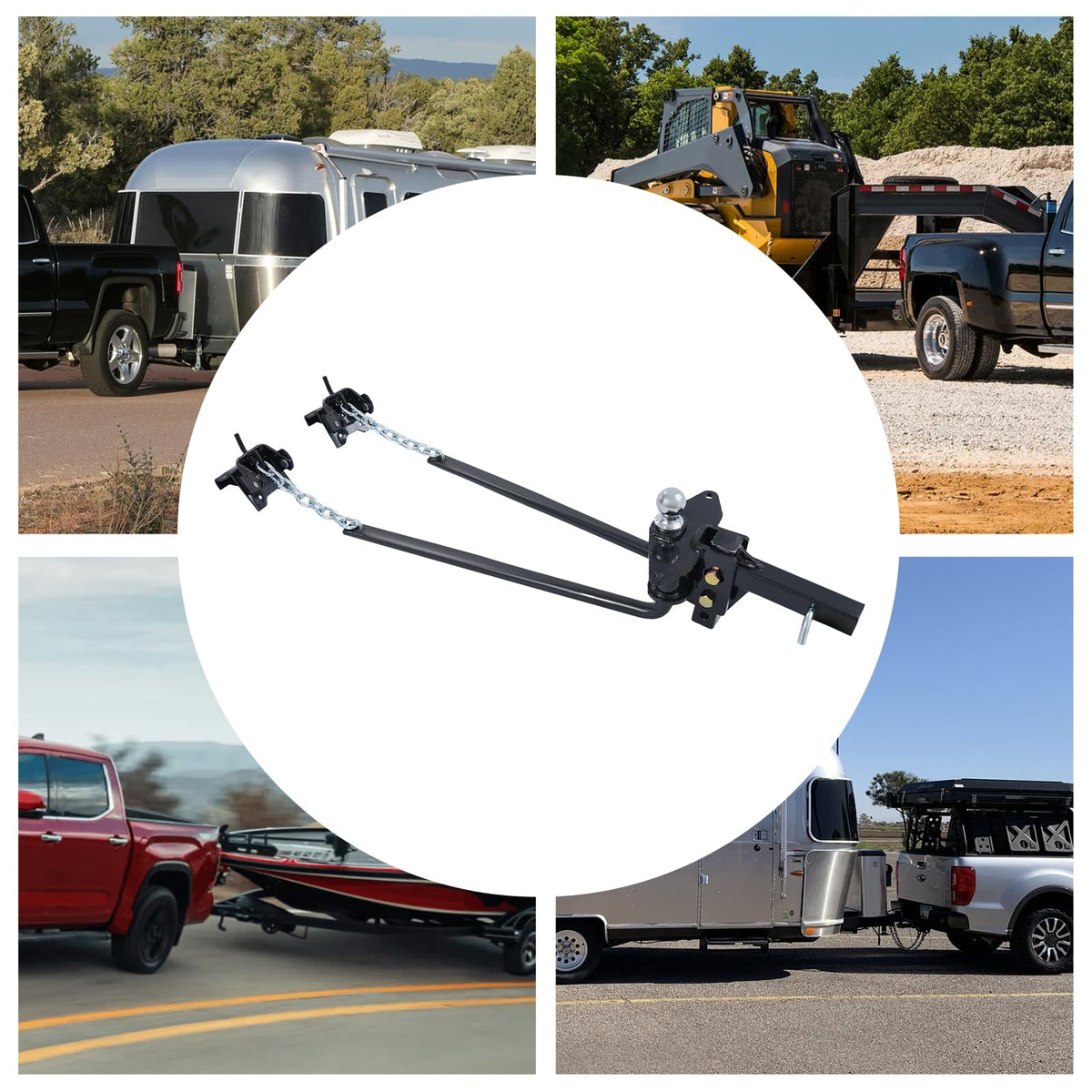 14000lbs Weight Distribution Hitch with Connection Bar D7361