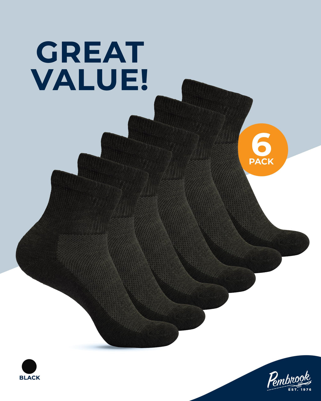 Non Binding Ankle Socks 6 Pairs Y242