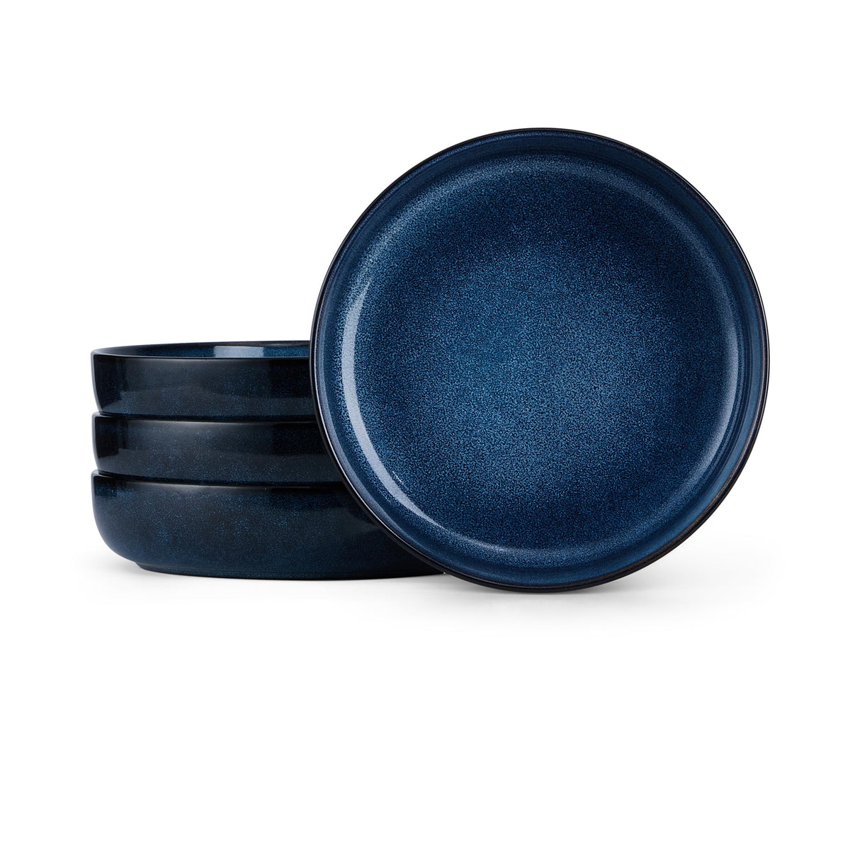 Blue Stoneware Pasta Bowls Set of 4 S278