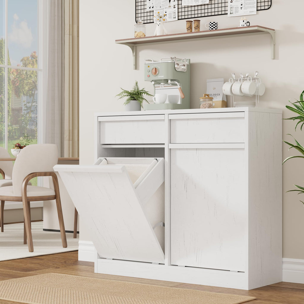 Double Tilt Out Laundry Hamper Cabinet W779048