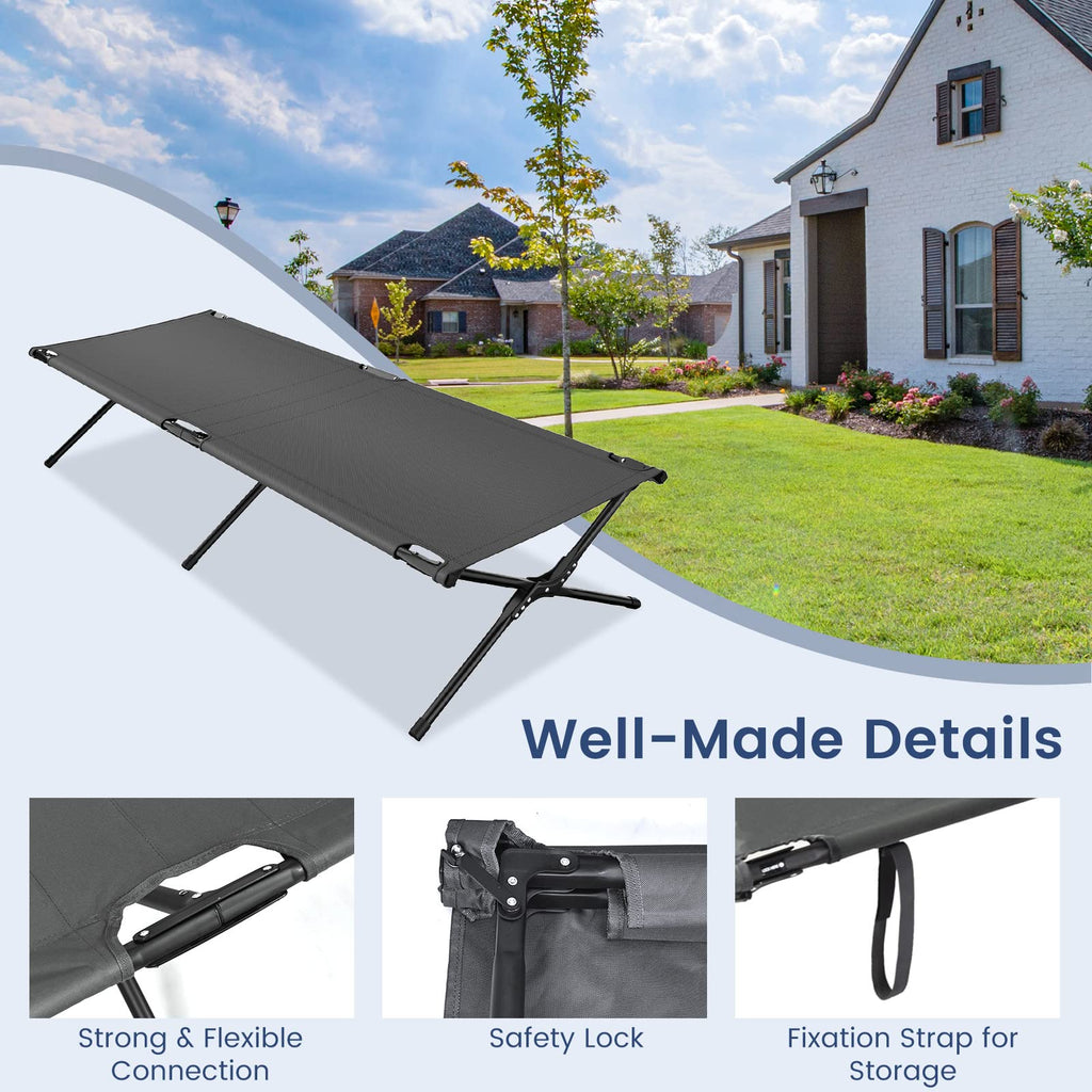 Folding Camping Cot with Carrying Bag P5147