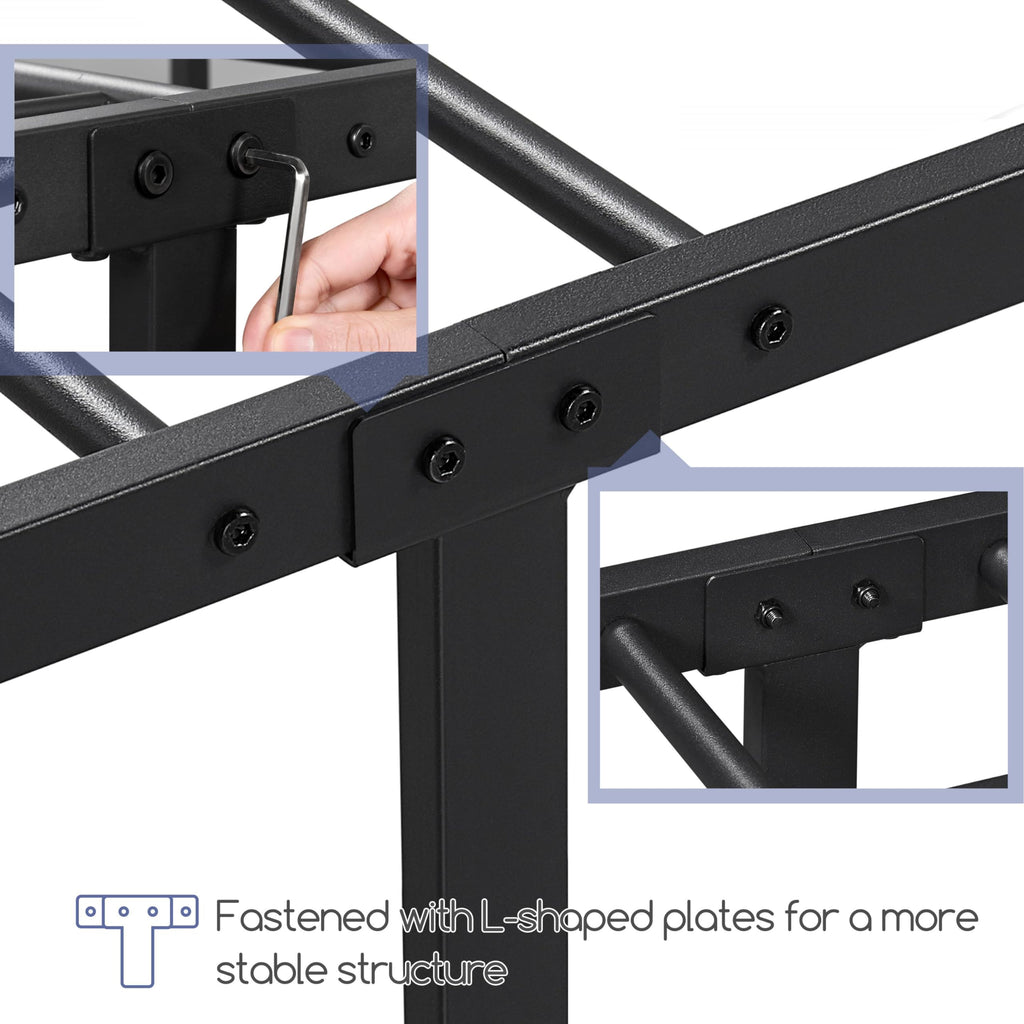 Twin Metal Bed Frame with Victorian Headboard P4113