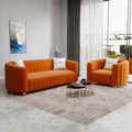 Orange Velvet 2-Piece Sofa C796740